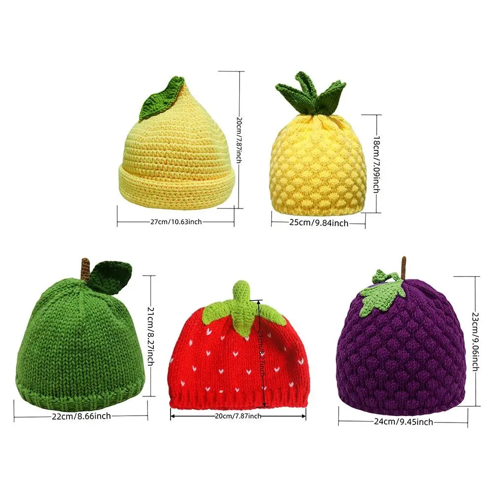Novelty Pineapple Knit Beanie | Warm Stretchy Winter Hat