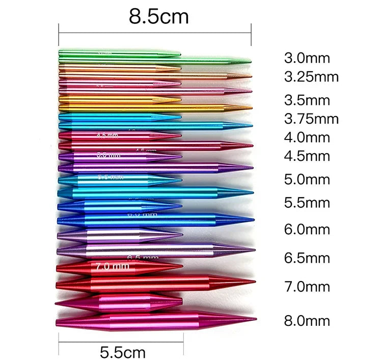 Interchangeable Circular Knitting Needles Set – Aluminum