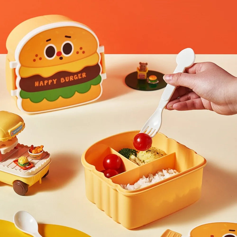 Cartoon Bento Box – Divided Leakproof Portable Lunch Box
