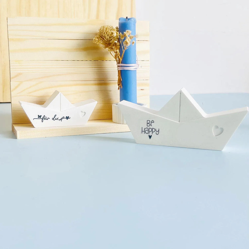 3D Paper Boat Silicone Mold – Candle, Resin & Plaster DIY