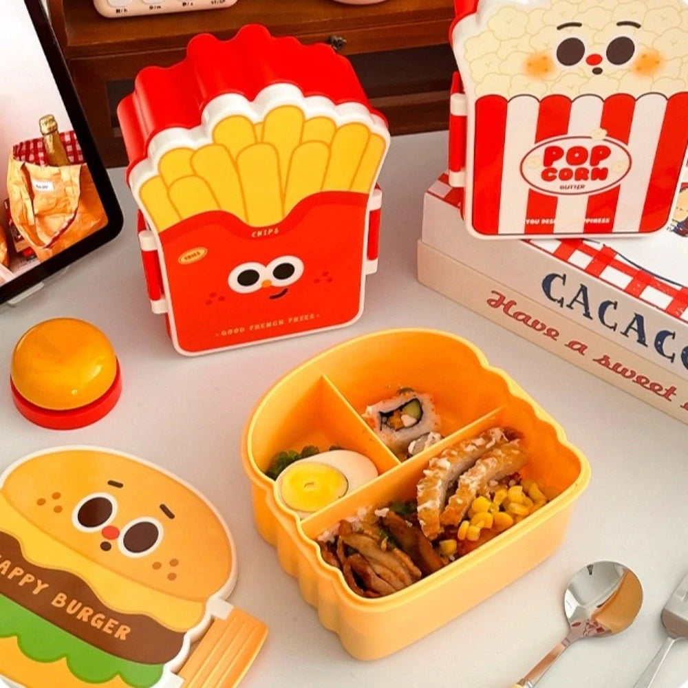Cartoon Bento Box – Divided Leakproof Portable Lunch Box