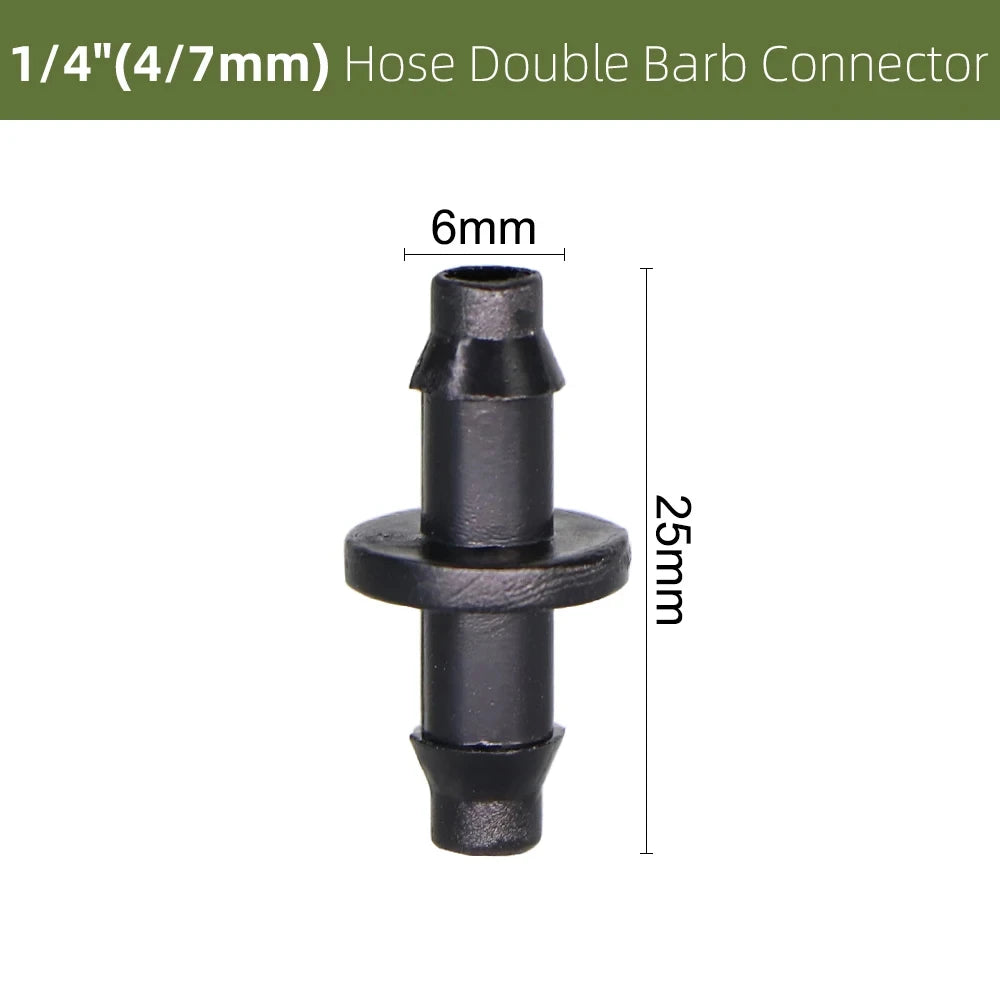 1/4" Drip Irrigation Barbed Fittings – Tees, Cross, Plug & Adaptors