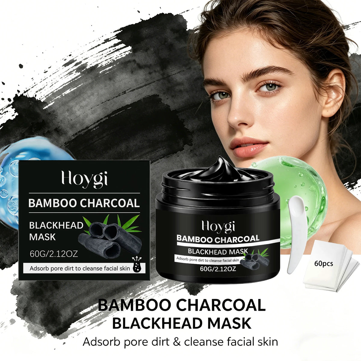 Bamboo Charcoal Blackhead Peel-Off Mask – Deep Pore Cleanse