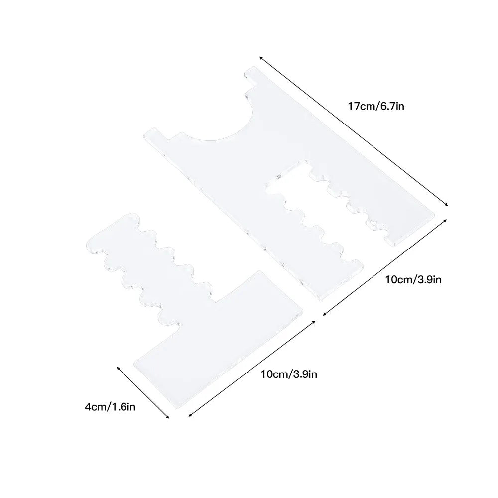 2-Pack Clear Acrylic Couch Wall Spacer | Sofa Protector