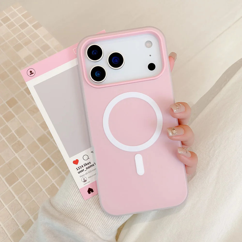 2-in-1 MagSafe Magnetic iPhone Case – Candy Color Matte