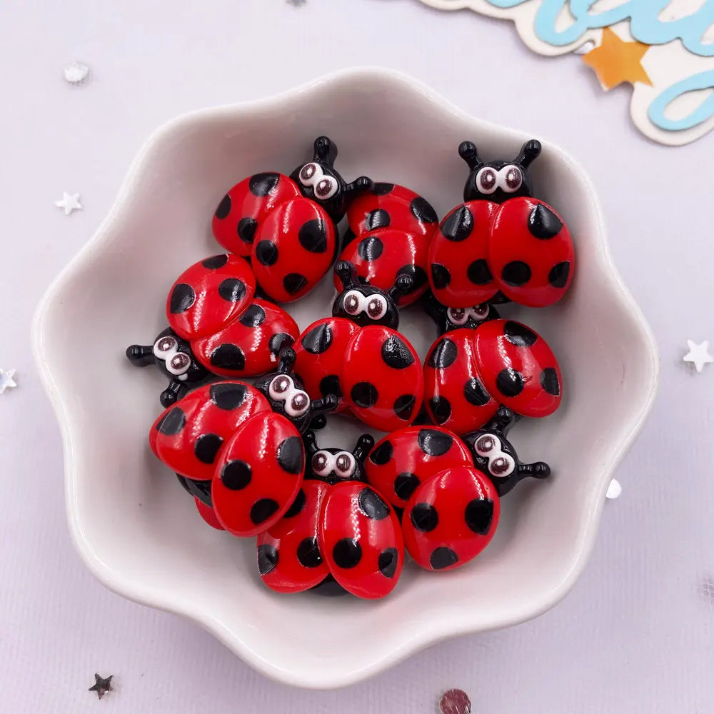 14-Piece Resin Insect Flatback Figurines for DIY Craft & Scrapbook
