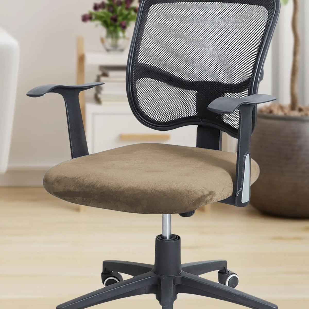 Stretch Velvet Chair Seat Cover – Office, Dining & Banquet