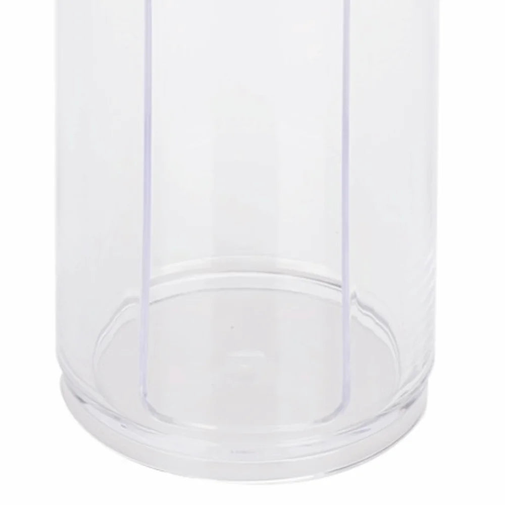 2-Pack Clear Cylinder Storage Jars with Wood Lid | 350ml & 650ml