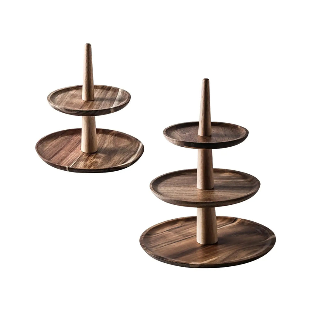 Handcrafted Wooden Tiered Cake & Cupcake Display Stand