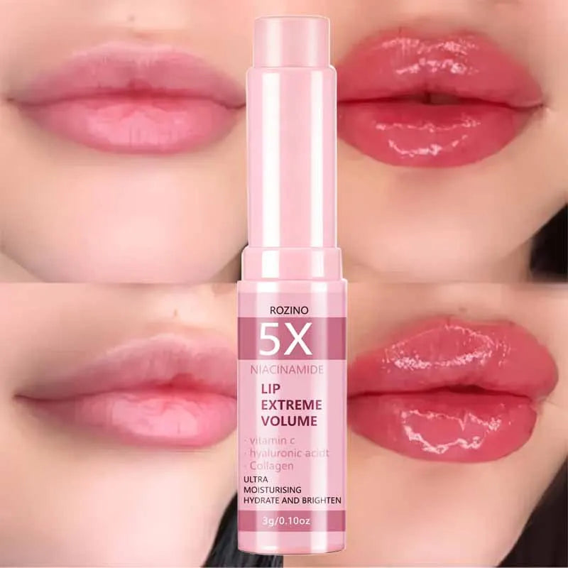 ROZINO Niacinamide Volumizing Lip Balm – Vitamin C & Collagen