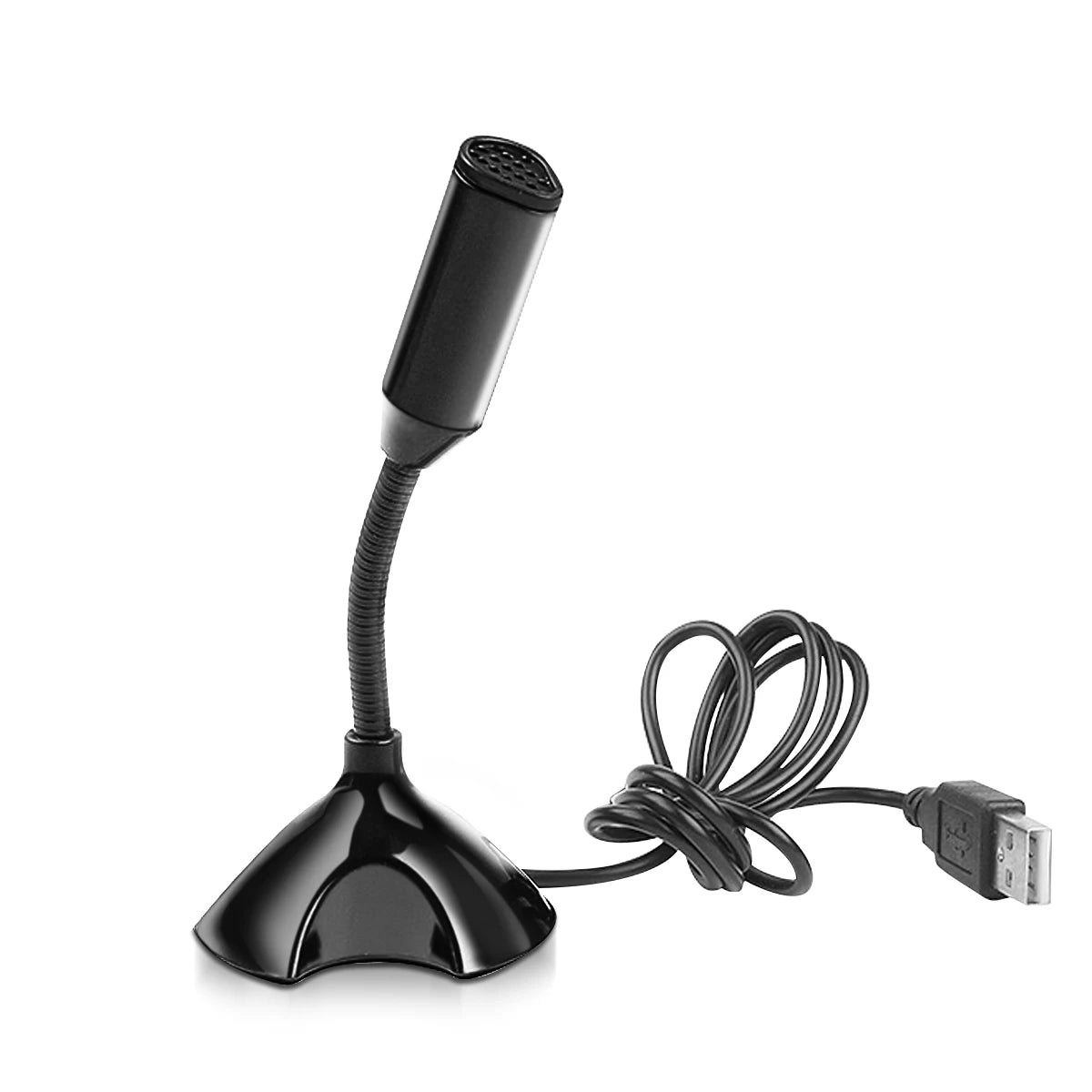USB Desktop Condenser Microphone with Stand – Gaming & Studio