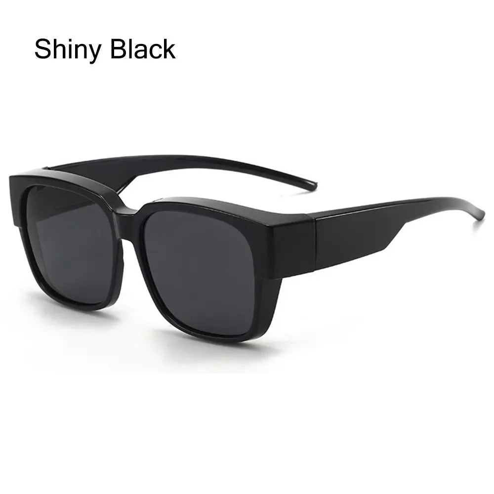 Wrap Around Fit-Over Sunglasses | Square Shades Over Glasses