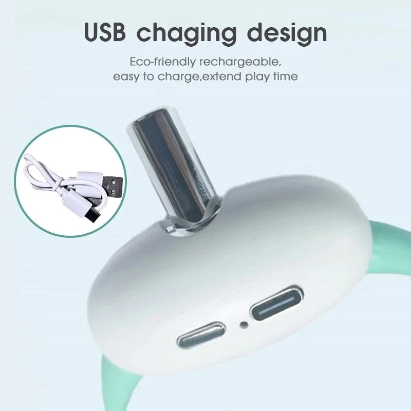 USB Rechargeable Smart Laser Collar Cat Toy – Adjustable