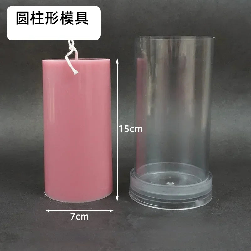 DIY Cylindrical Candle Mold – Acrylic Flat Top Pillar Mold