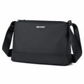 Men's Lightweight Oxford Crossbody Shoulder Bag – Black