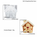 3D Gingerbread House Silicone Mold – Christmas Candle Craft