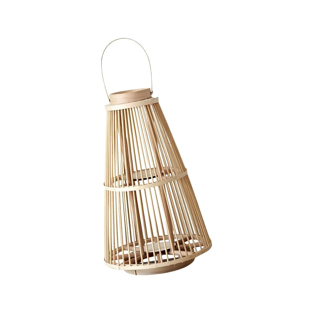 Hand Woven Bamboo Candle Holder Lantern | Hanging Home Decor