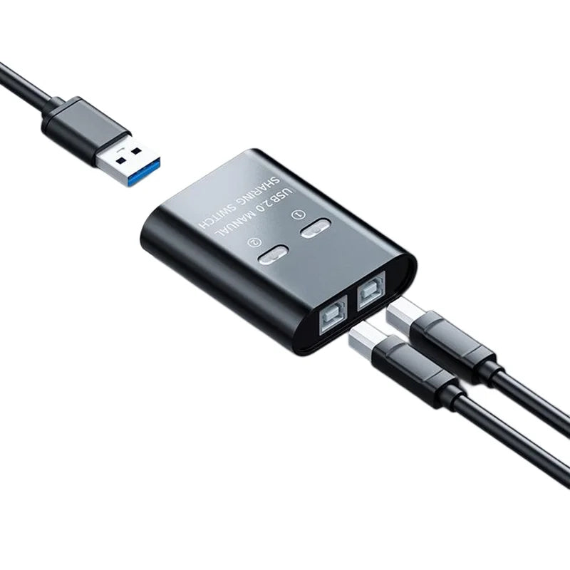 USB 2-Port Printer Switch HUB – Share Printer Between 2 PCs