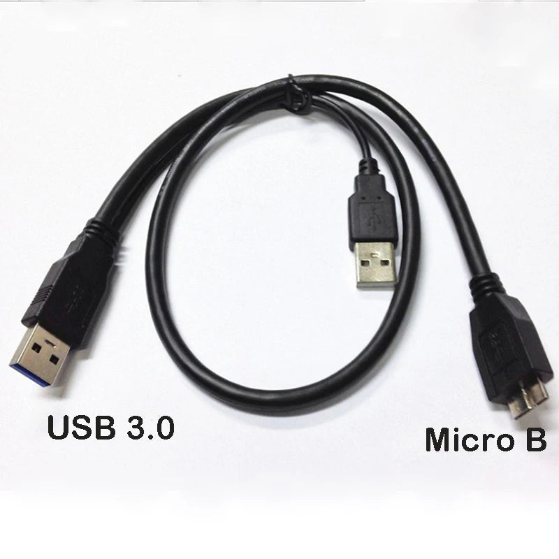 USB 3.0 to Micro B Y-Splitter HDD Power & Data Cable