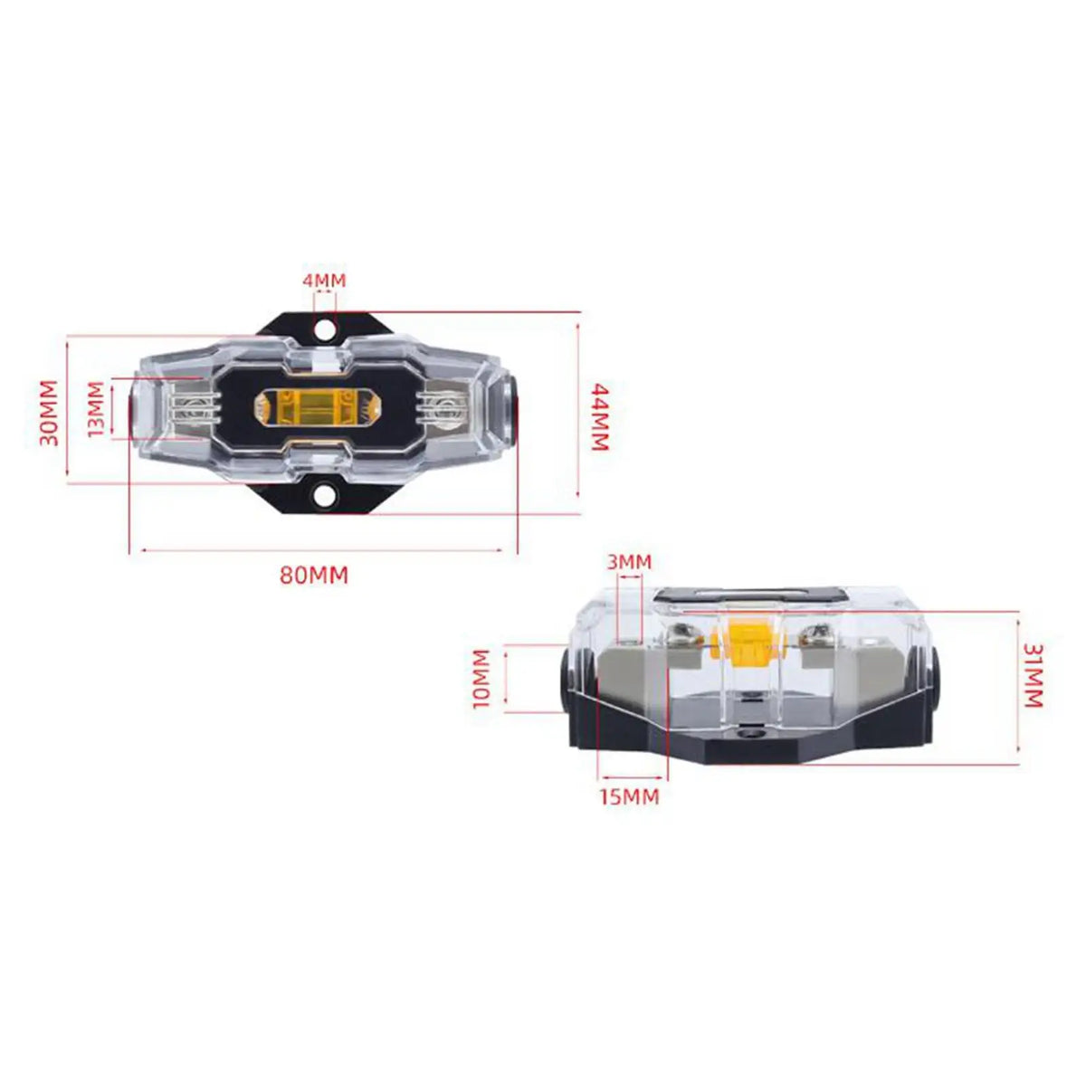 Zinc Alloy Power Distribution Block – Mini ANL Fuse Box Holder