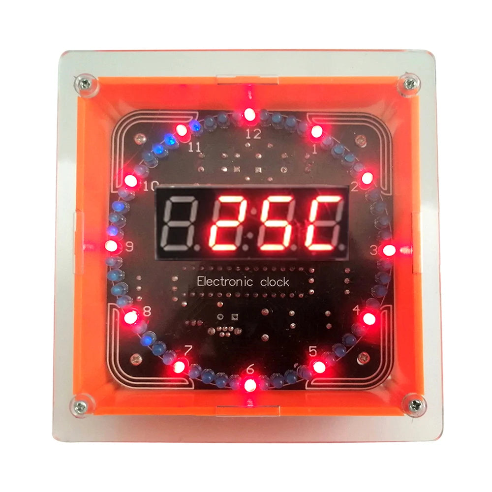 DS1302 LED Scrolling Clock DIY Kit – Time, Temp & Alarm