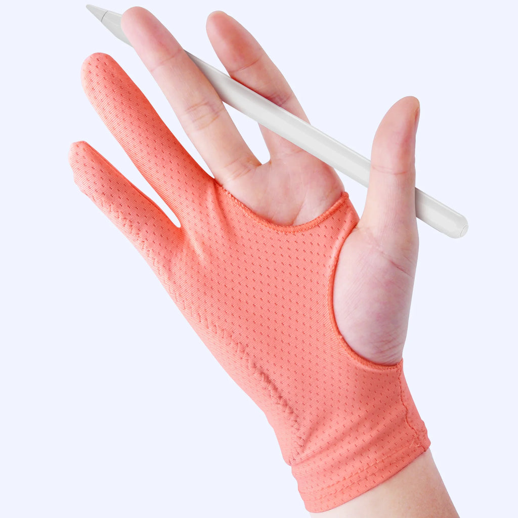 2-Finger Drawing Gloves – Anti-Smudge Tablet Sketch Gloves