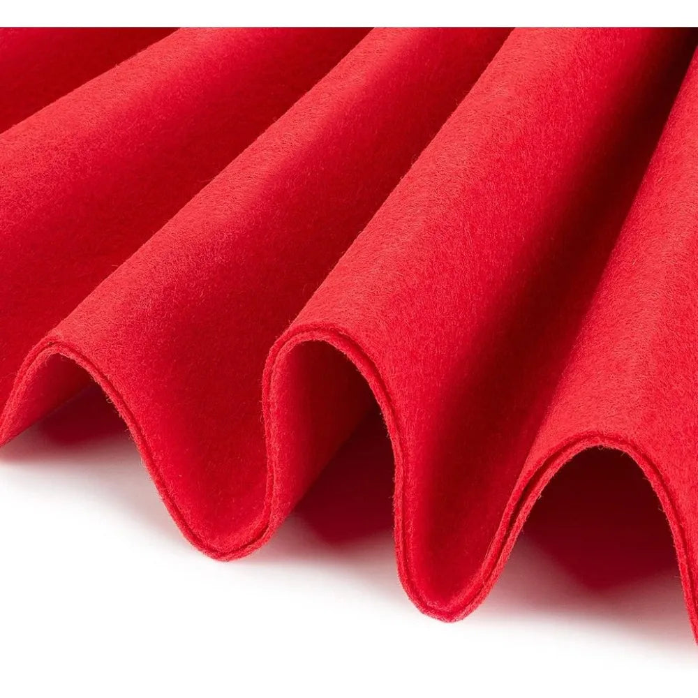Red Nonwoven Felt Fabric Roll 10FT x 15.75" | DIY Craft Sewing