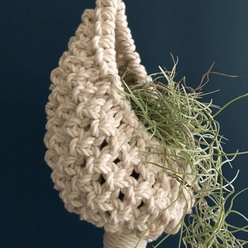 Nordic Boho Hand-Woven Cotton Tapestry – Pineapple Basket