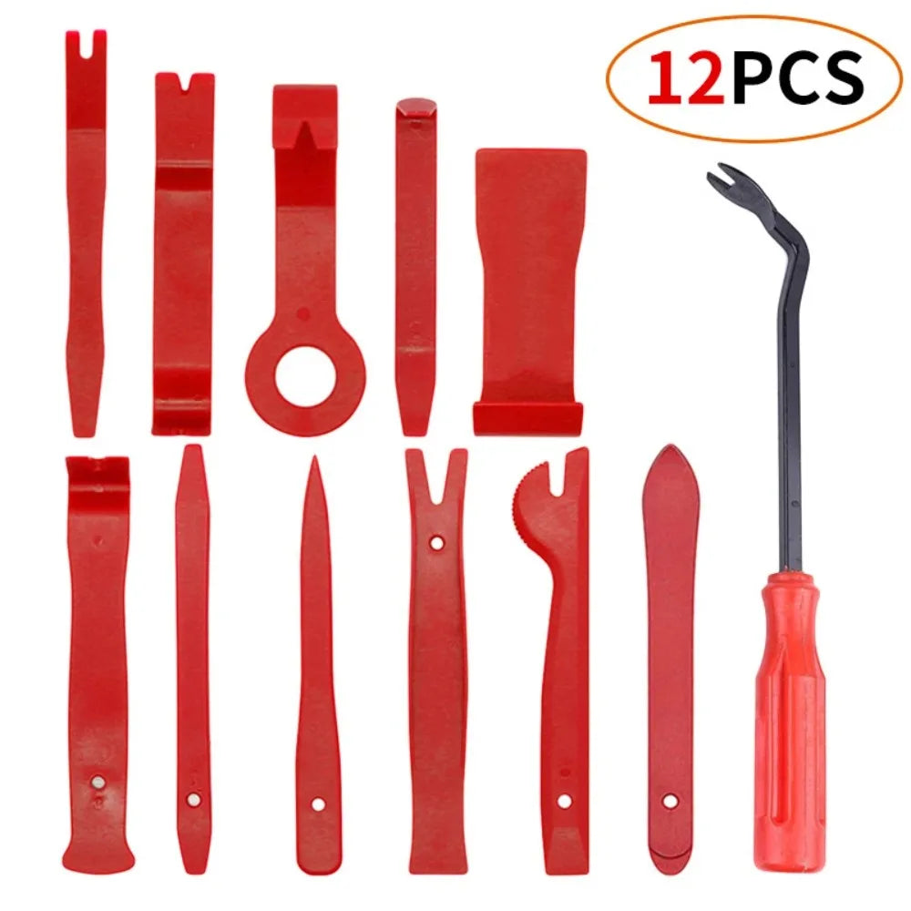 12-Pc Plastic Car Trim Removal Tool Kit – No-Scratch Panel Pry