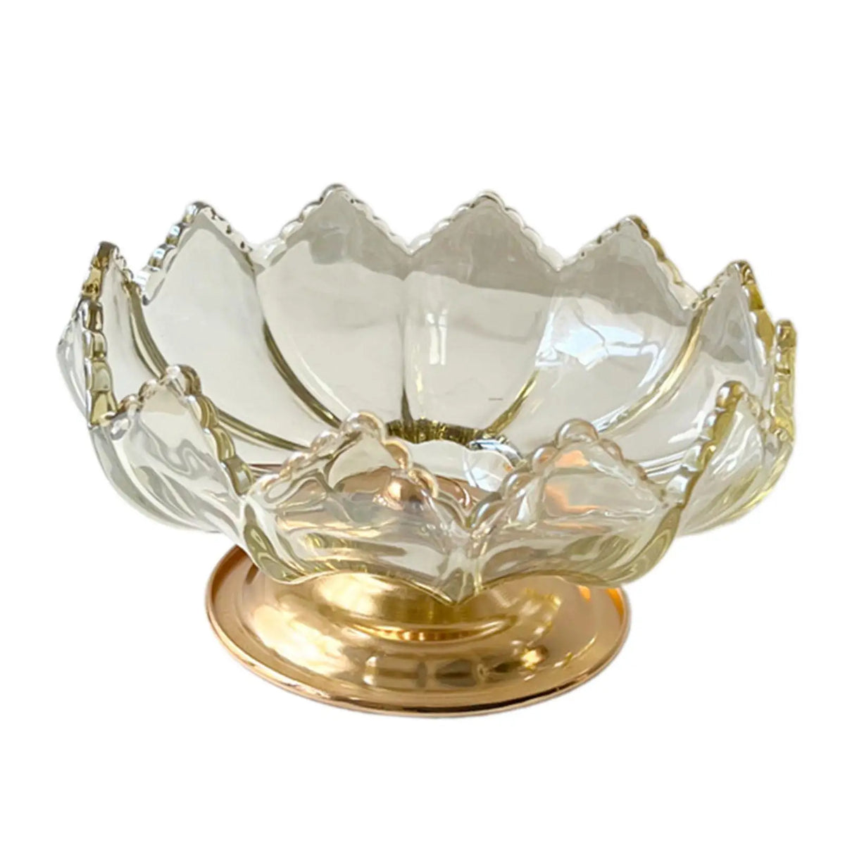 Kesoto Glass Fruit Bowl Tray – Elegant Table Centerpiece