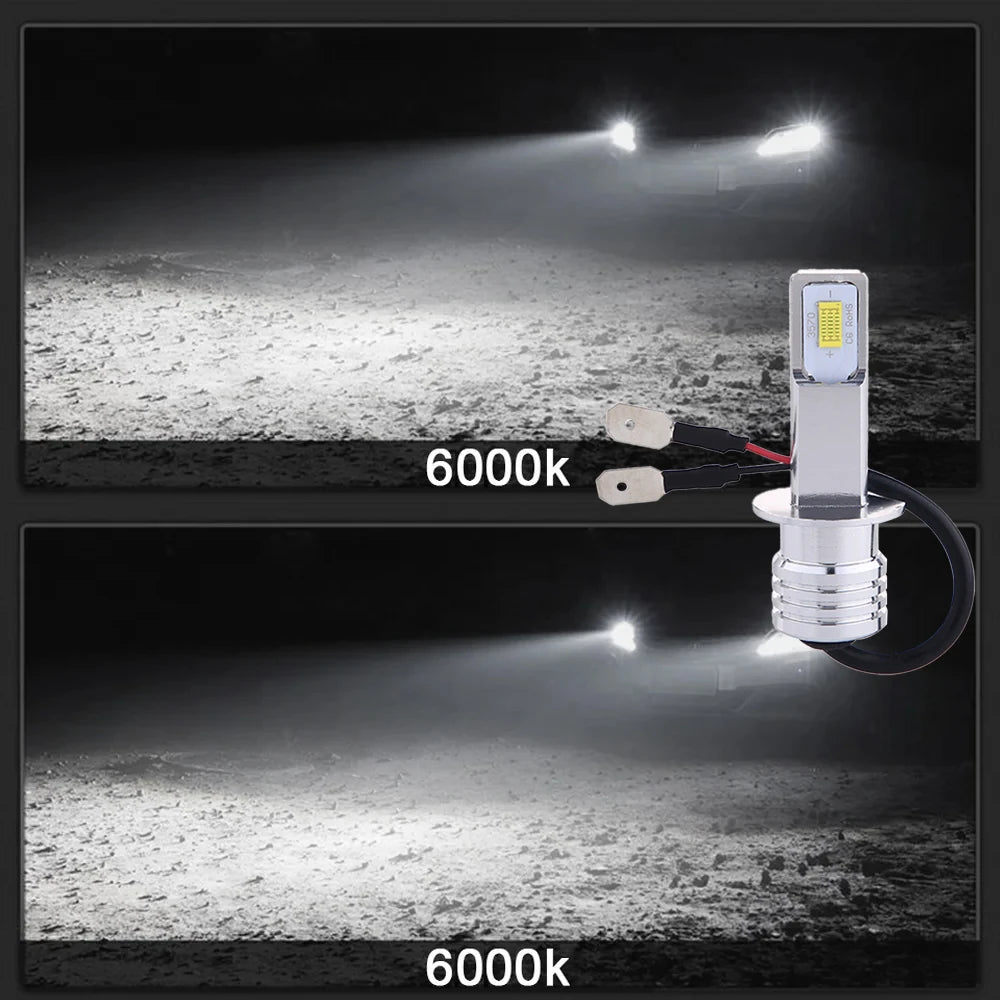 2-Pack H4 H7 H11 LED Headlight Bulbs 80W 26000LM | Pampsee