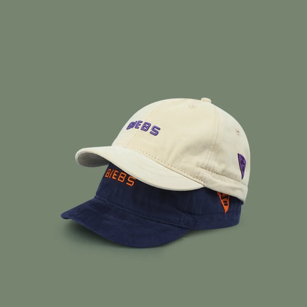 Unisex Short Brim Baseball Cap – UV Protection Adjustable Hat