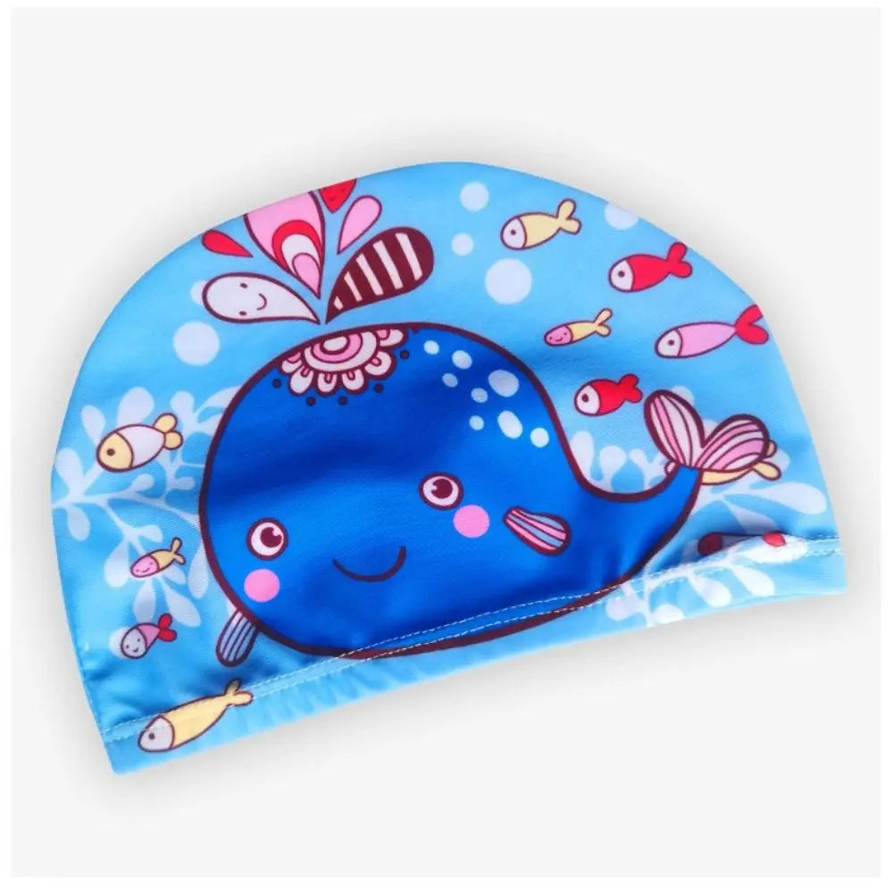 Cartoon Kids Swim Cap – Waterproof Baby & Children Swim Hat
