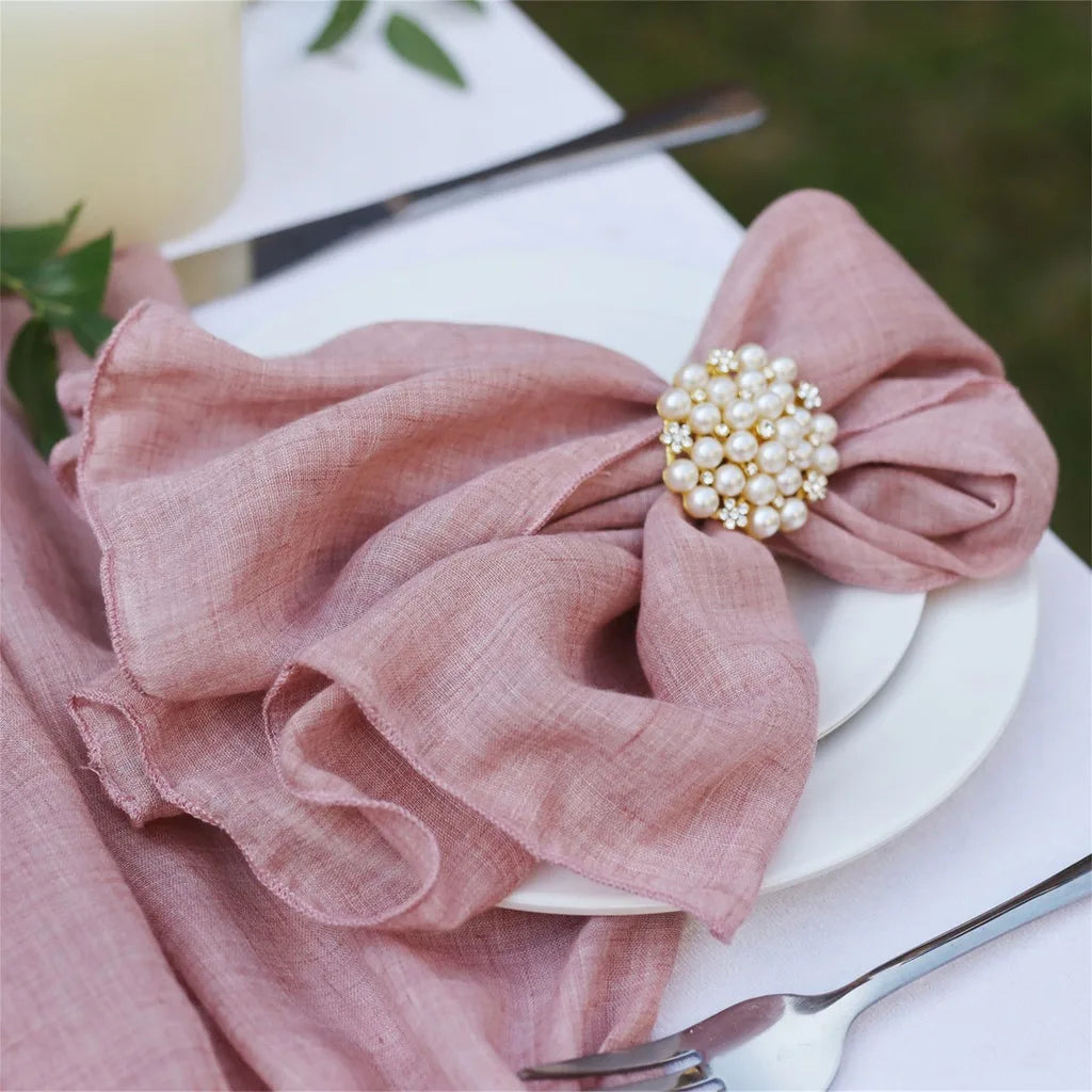 Square Cotton Polyester Dining Napkins – Wedding & Home Décor