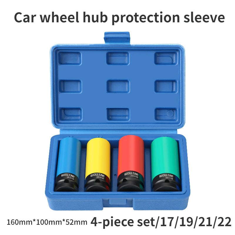 Wheel Hub Nylon Protective Socket Set – 3/4/5 Pc Chrome-V