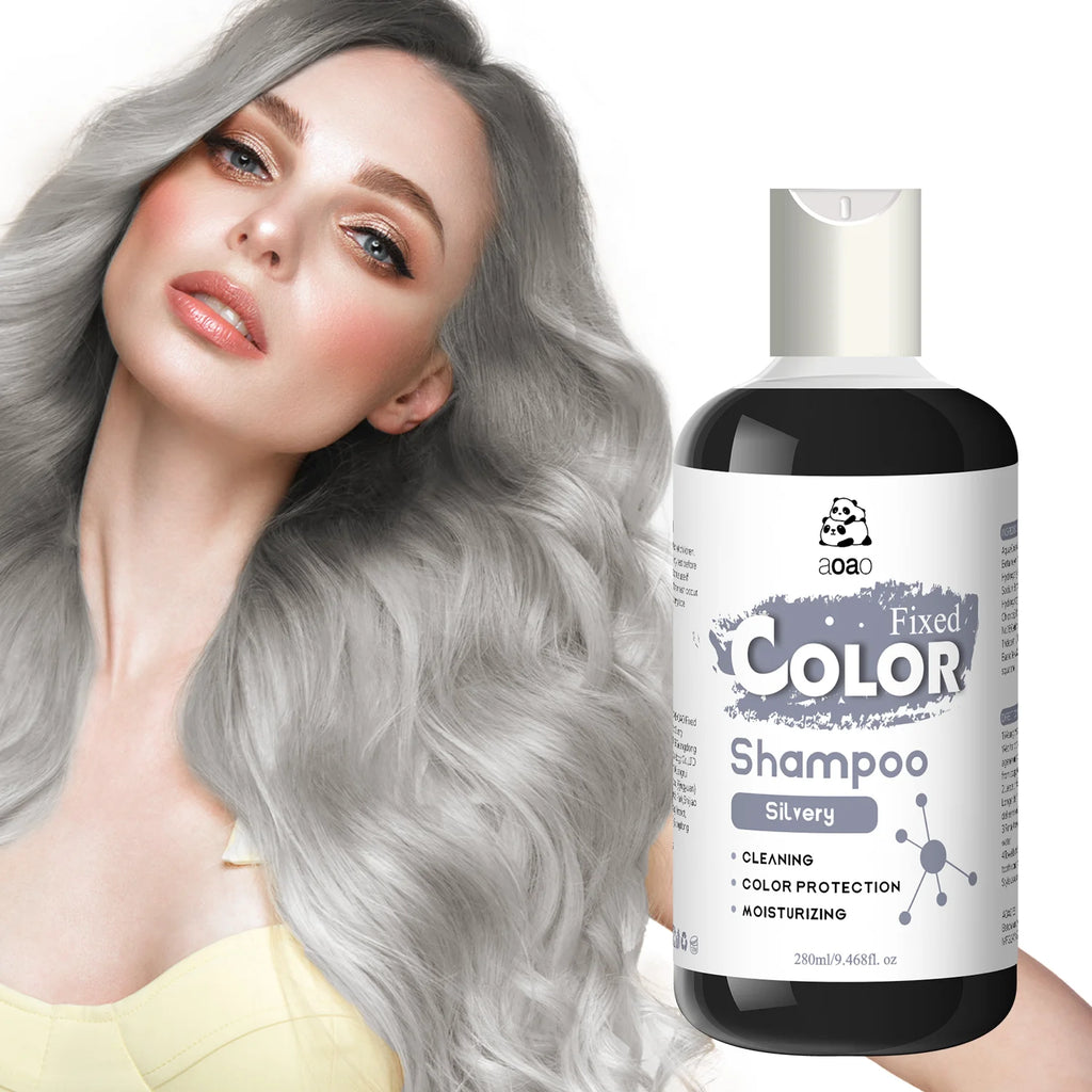 Silver Color Fixing Cleansing Shampoo – Unisex | aoao