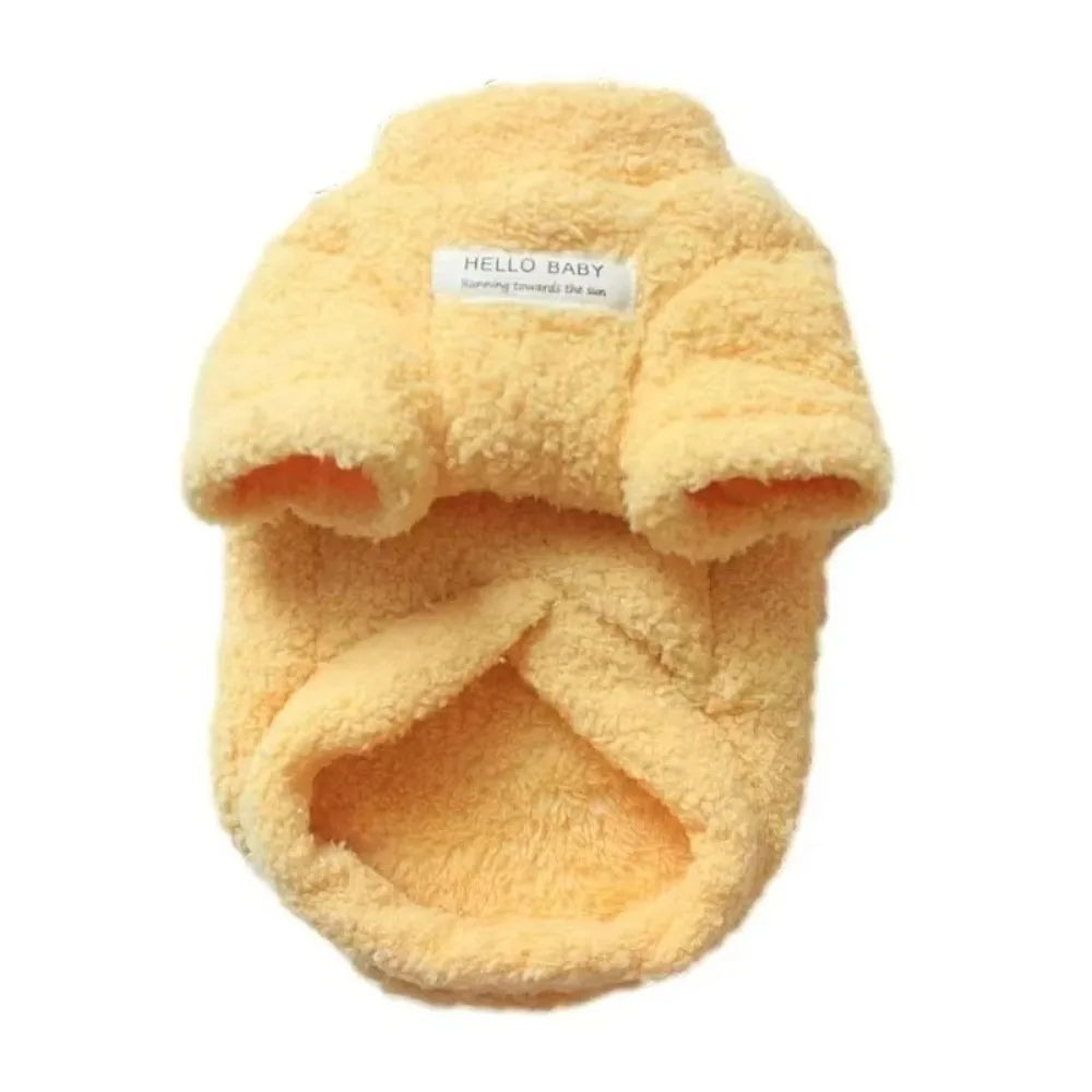 Winter Fleece Dog Sweater – Warm Coat for Small Dogs