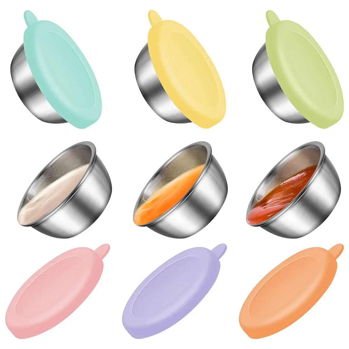 Kesoto Reusable Stainless Steel Salad Dressing Container