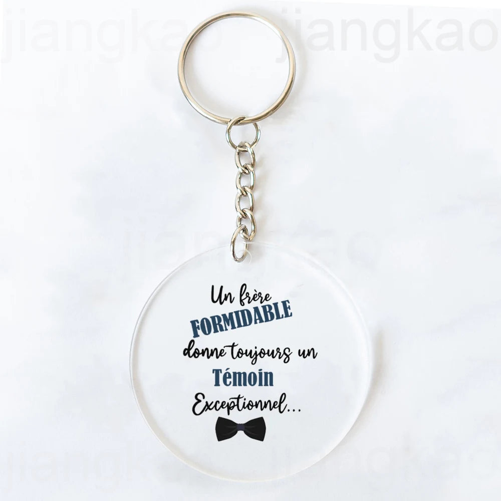 "I'm Such A Great Witness" Acrylic Keychain Wedding Gift