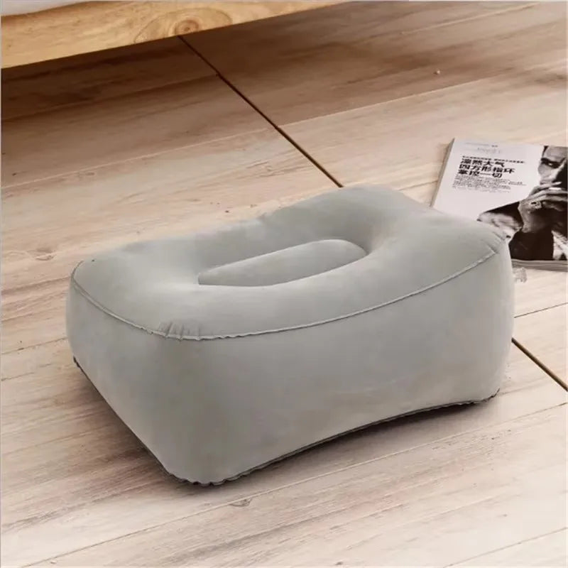 Inflatable Travel Footrest Pillow – Portable Foot Rest Pad
