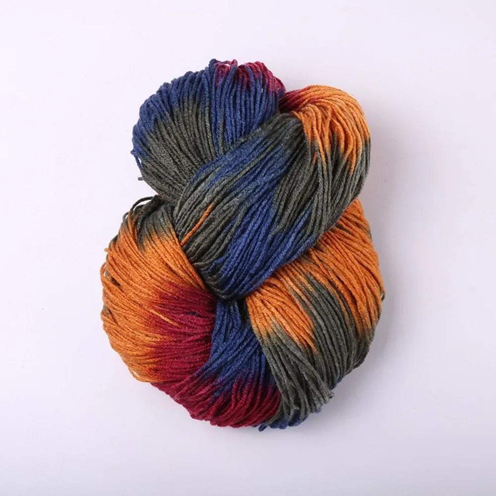 Segment Dyed Acrylic Yarn – Soft Mixed Color Knit & Crochet