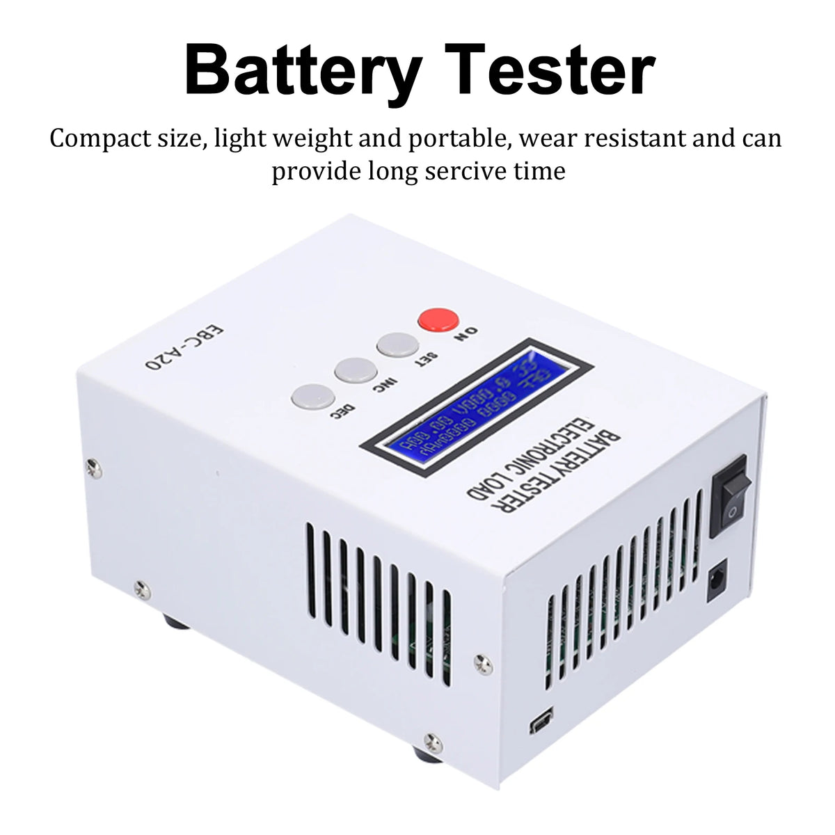 EBC-A20 Battery Capacity Tester 30V 20A 85W – PC Control