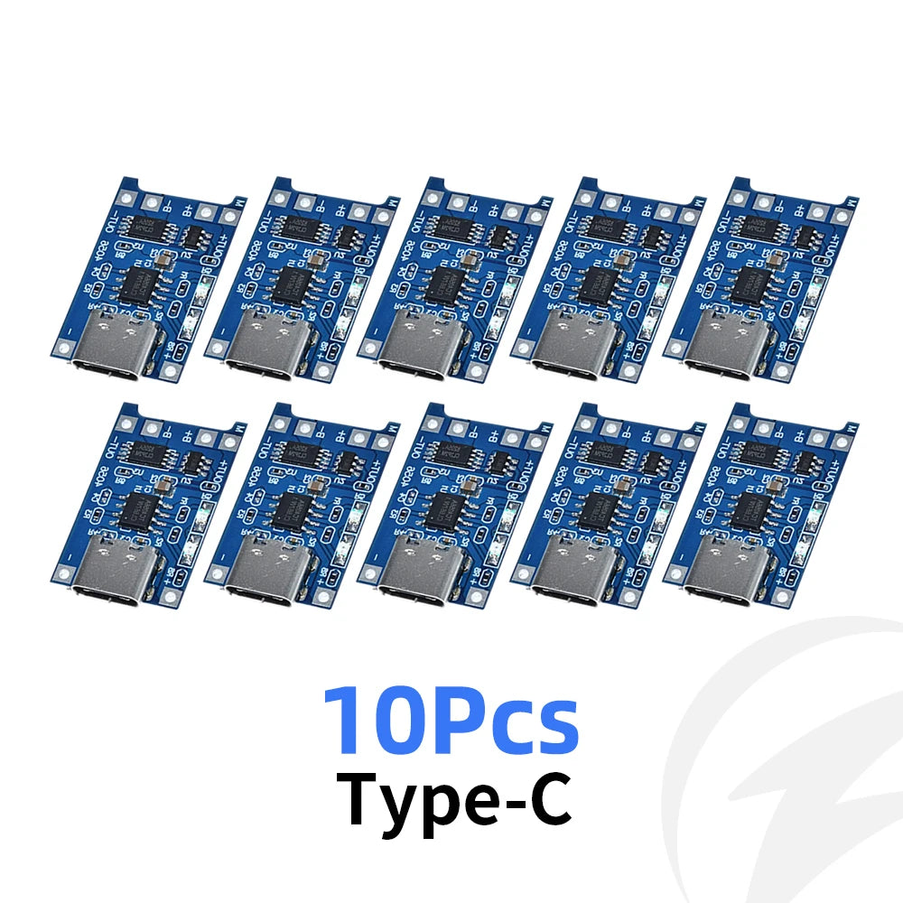 TP4056 18650 Battery Charger Module – Type-C & Micro USB 5V 1A