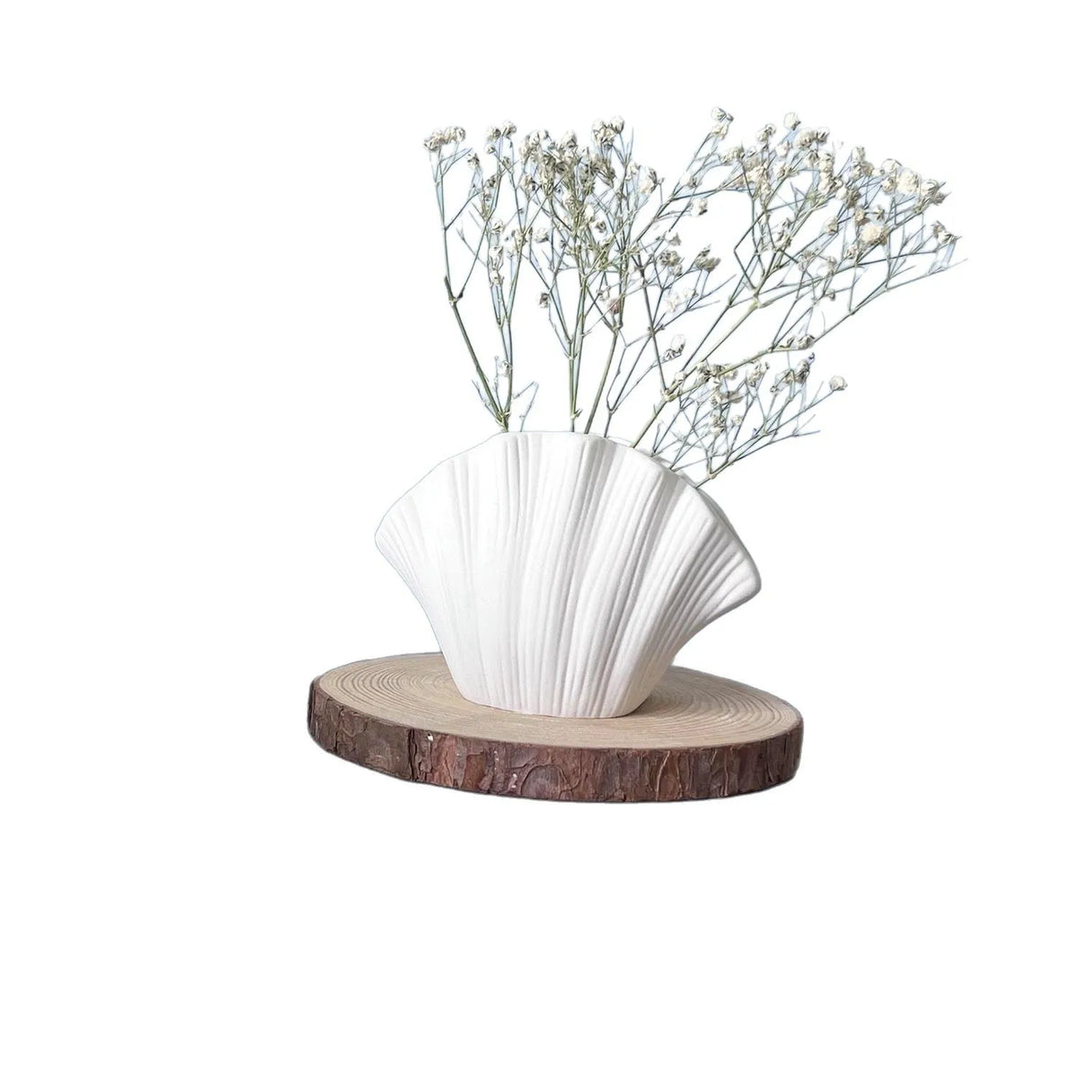 Shell Vase Silicone Mold – DIY Plaster Cement Flower Vase