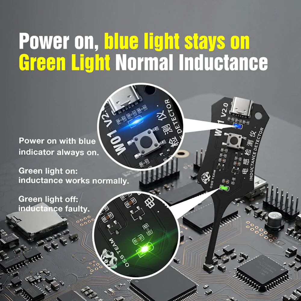 Inductance Tester – Motherboard Coil Fault Detector, Type-C