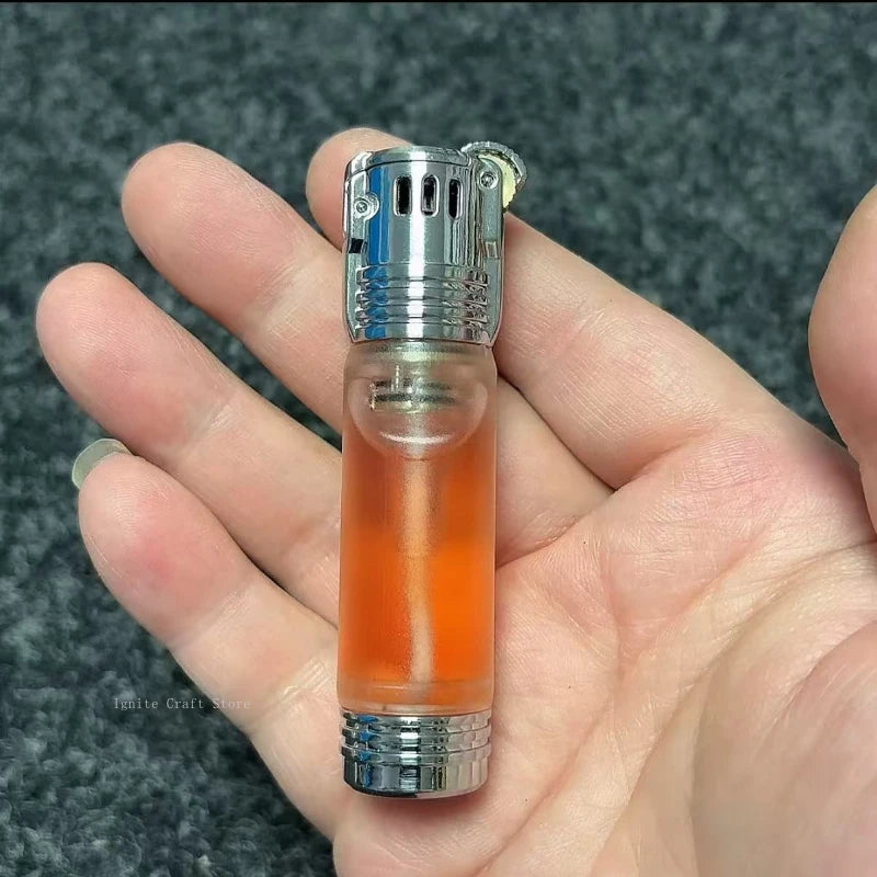Transparent Oil Tank Grinding Wheel Lighter | Men's Gift