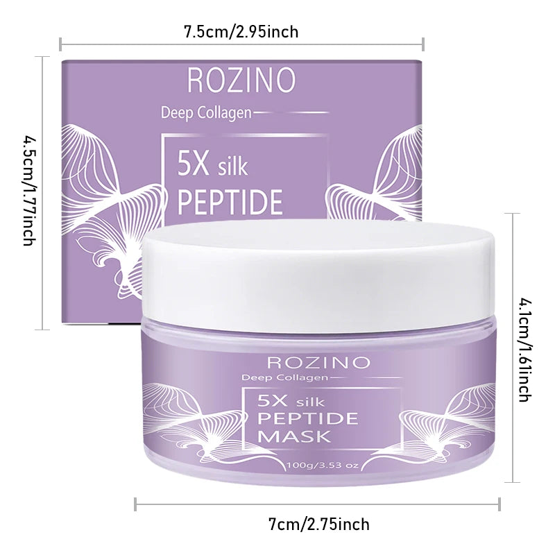 ROZINO Peptide Purple Mud Mask – Moisturizing & Cleansing 100g