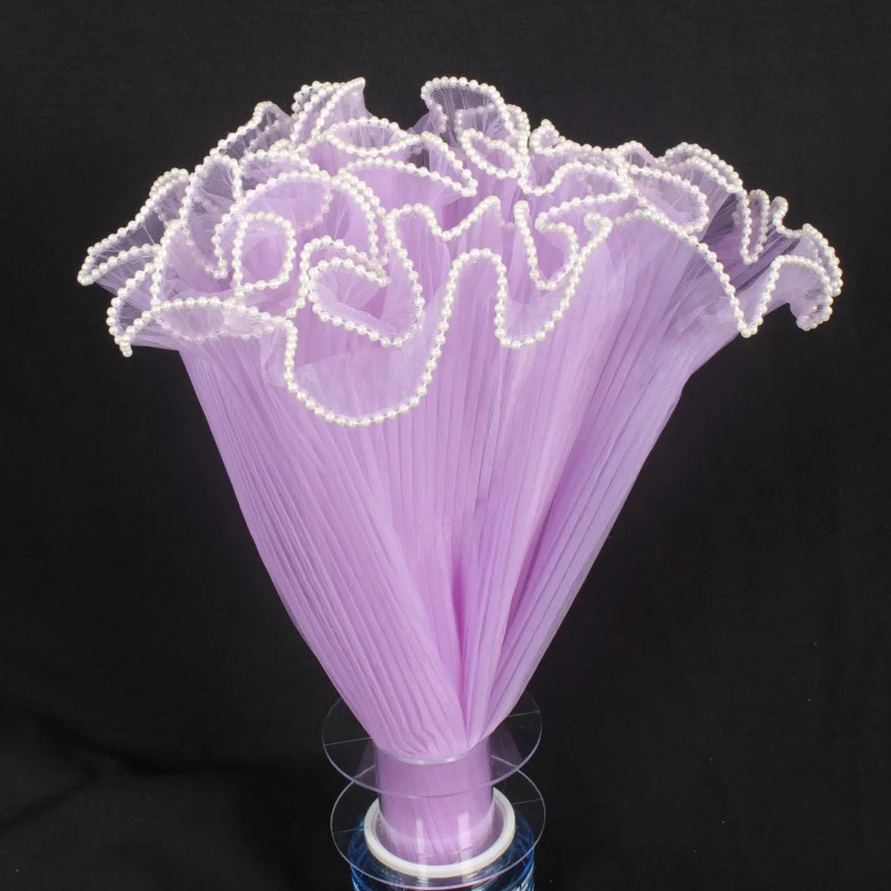 Pearl Lace Mesh Flower Wrapping Roll 28cm x 4 Yards