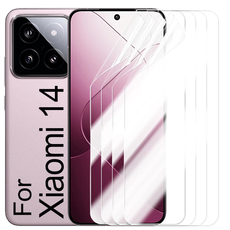 Xiaomi Mi 14 / 14 Pro HD Hydrogel Screen Protector – 5-Pack