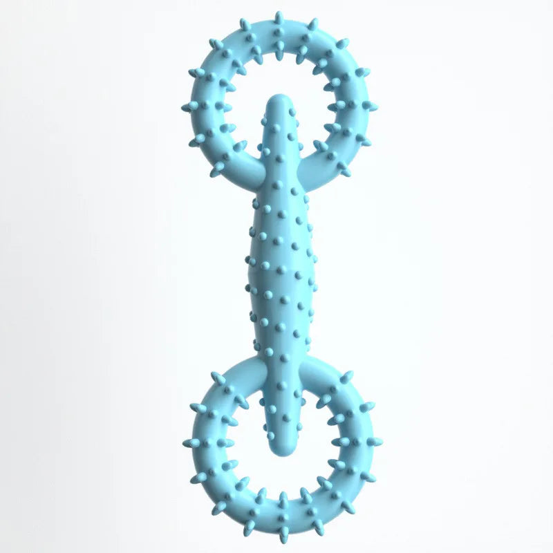 Dog Interactive Ring Chew Toy – Durable TPR Teeth Cleaner